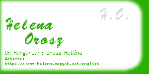 helena orosz business card